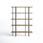 Blonde Etagere Bookcase