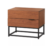 Noble 2 Drawers Acacia Nightstand - Image 3