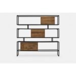 Antique Brass and Glass Bookcase