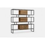 Antique Brass and Glass Bookcase - Image 3
