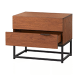 Noble 2 Drawers Acacia Nightstand - Image 4