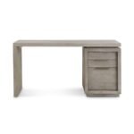 Oxford Three Drawer Smoke Grey Desk - Image 4