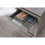 Oxford Three Drawer Smoke Grey Desk - Image 2