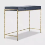 Ikkaya Blue and Gold Console Table - Image 6