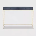 Ikkaya Blue and Gold Console Table - Image 5