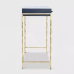 Ikkaya Blue and Gold Console Table - Image 4