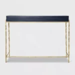 Ikkaya Blue and Gold Console Table - Image 2