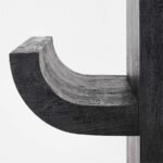 Pagoda Black Acacia Wood Console Table - Image 2