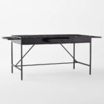 Irwin Acacia Wood Desk With Marble Top - Image 5