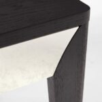 Scuro 2 Drawers Black Acacia Wood Desk - Image 2
