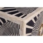 Bone Inlay Geometric White Cabinet - Image 4