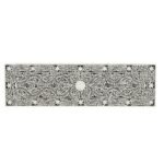 Bone Inlay Black X Base Floral Hall Table - Image 2