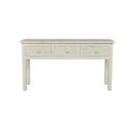 Bone Inlay White Lattice Hall Console Table