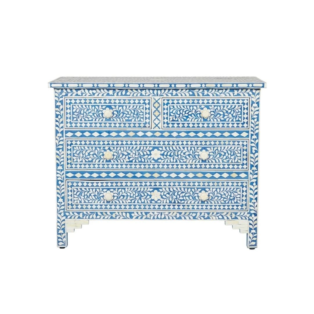Untitled-design-4-140.jpg Bone Inlay Blue Floral Chest Of Drawers of 4 Drawers - Image 1