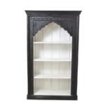 Jhrokha Carved Mango Wood Bookcase