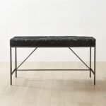 Irwin Acacia Wood Desk With Marble Top