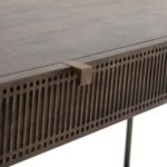 Kelby Carved Vintage Brown Writing Desk - Image 2