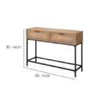 Puno Wooden Console Table - Image 2