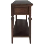 Walnut Console Table with 3 Drawers - Image 2