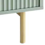 Solid Wood Coffee Table With Drawer- Green Finish - Image 10