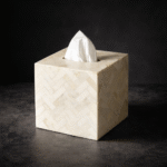 Mother of Pearl Tissue Box Cover Square: Luxury Shell Inlay Decor For Modern Homes - Image 2