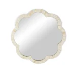 Handmade Bone Inlay Mirror Frame | Floral Inlay Wall